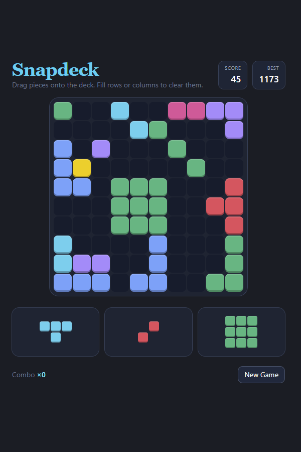Play Snapdeck Tetris Puzzle Game